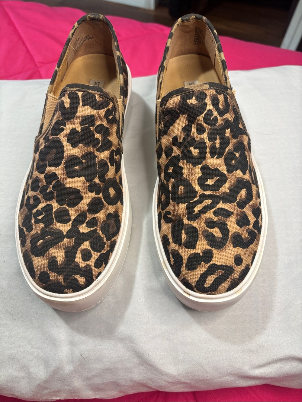 Steve Madden Leopard Print Slip-On Sneakers - Tan/Black - Picture 2 of 10